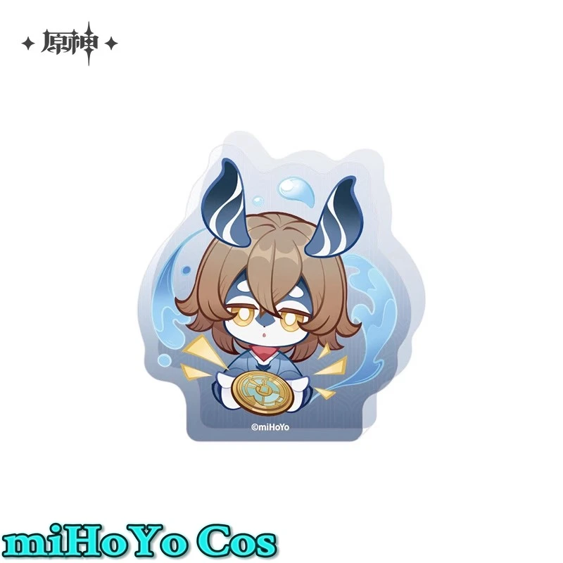 [حقيقي] لعبة miHoYo Genshin Impact Melusine Q. Ver Cosplay أكريليك لتزيين سطح المكتب ملحقات الرسوم المتحركة أنيمي هدية الهالوين