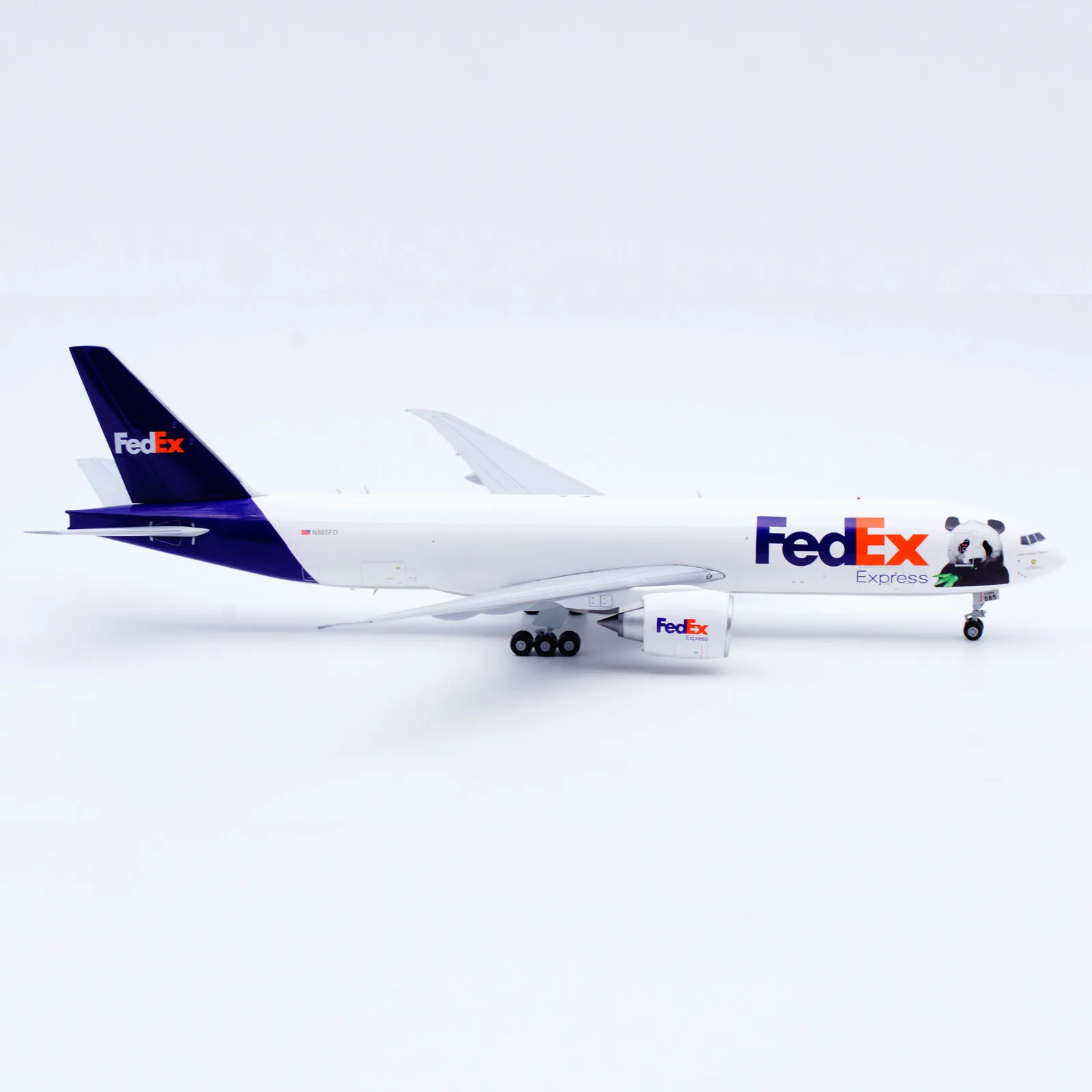 XX20046 Alloy Collectible Plane Gift JC Wings 1:200 Fedex "Panda Express" Boeing B777F Diecast Aircraft Jet Model N885FD