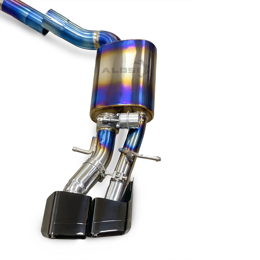 

Titanium Catback Exhaust for Mercedes Benz AMG C63 W204 6.2L 2011-2014 Titanium High Performance Cat-back Exhaust with valve