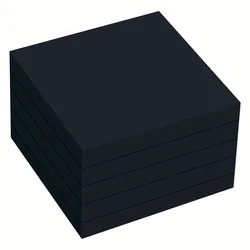 250 Sheets Sticky Notes Self-Stick Notes Black for Office School Home Supplies 5 Pads, 50 Sheets/Pad