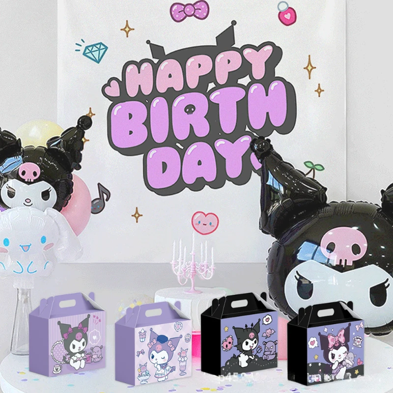 サンリオ 誕生日パーティー パーティー用品 キャンディ包装袋 クロミ ギフトボックス 可愛い飾り 漫画 ハロウィン飾り 12個 クリスマス
