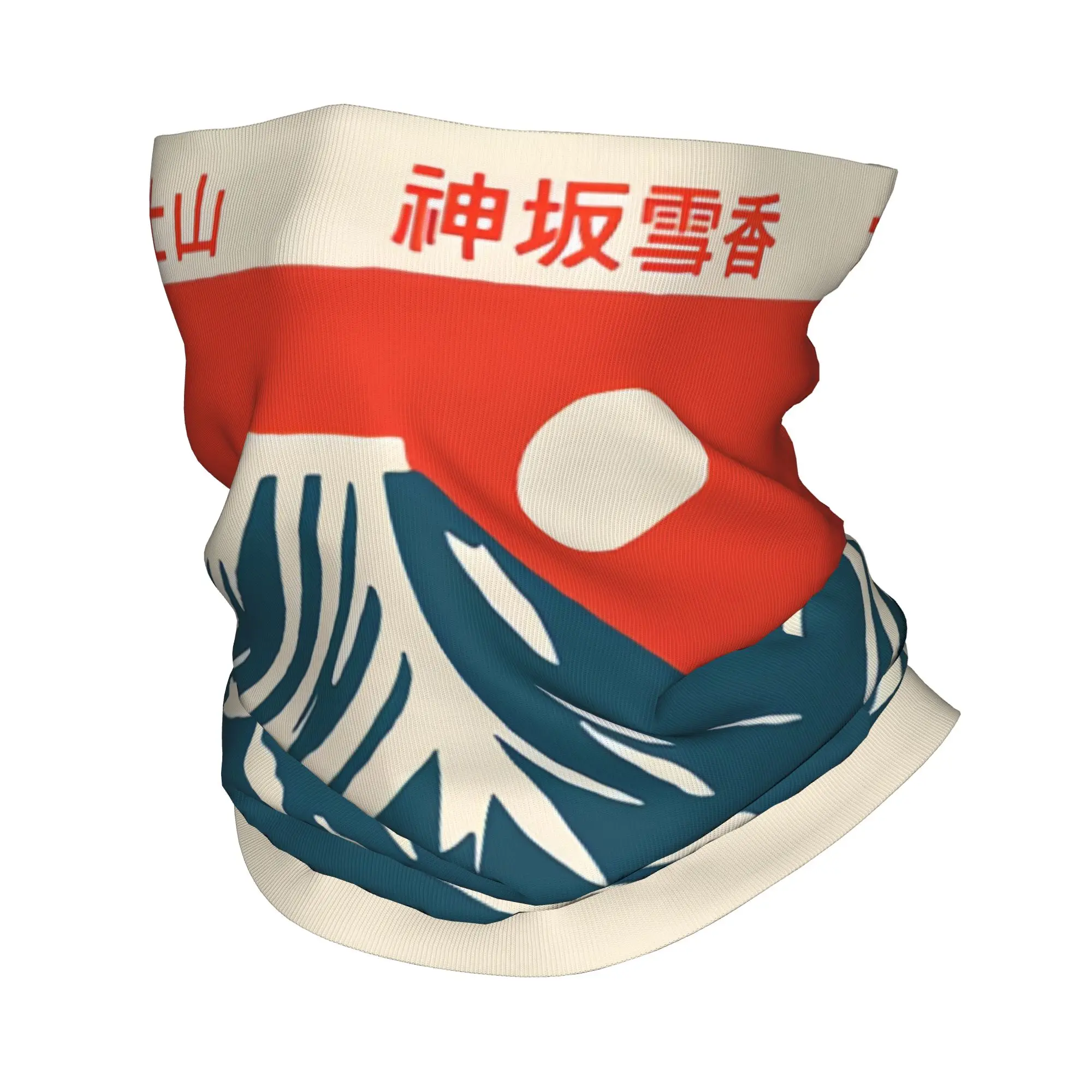 Japan Culture and Prints Canvas Painting Mount Fuji Exhibition Wall Art Picture Bandana Neck Warmer Ski Scarf Gaiter Face Cover