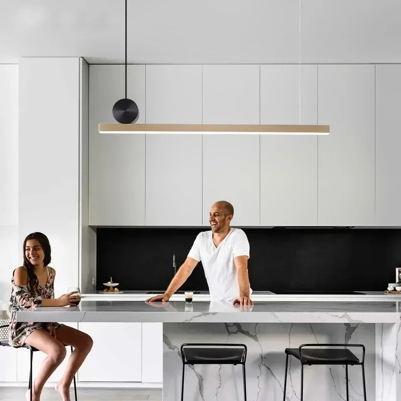 Lamp Modern LED Chandelier Linear Fixture LED Hanging Lights Fixture for Dining Room Study Kitchen