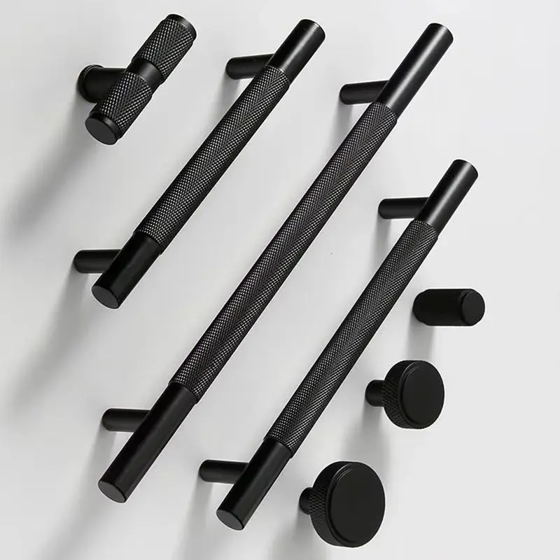 8PCS Solid Brass Knurled Furniture Pulls Handles Drawer Knobs Cupboard Wardrobe Kitchen Closet Dresser Cabinet Door Pulls Pens
