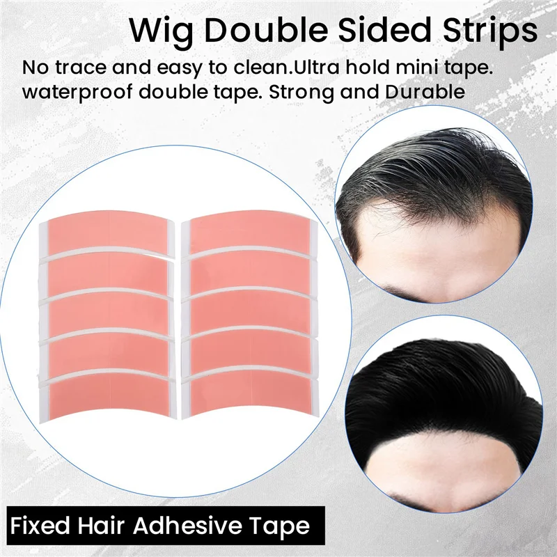 72 ピース/ロットデュオ Tac レースウィッグ両面ダブルテープ超強力粘着ヘアシステム延長ストリップかつら/レース Wiga83x