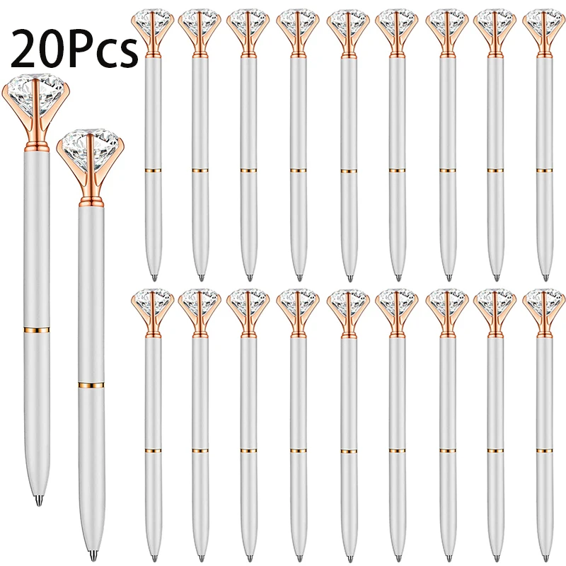 20 шт., шариковые ручки с кристаллами