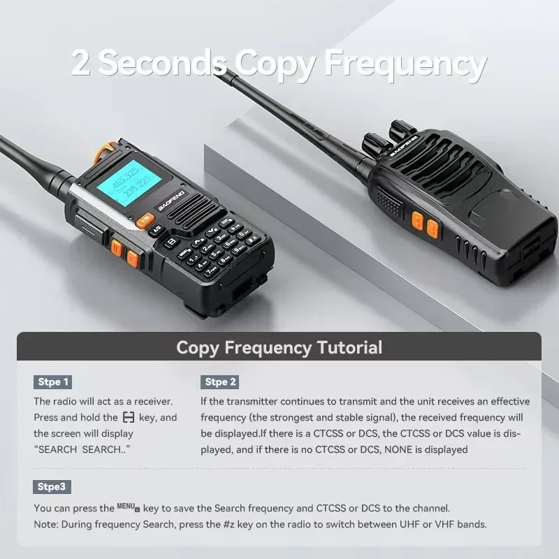 Durable BAOFENG Car Walkie-talkie UV-K61 Radio Fleet Car Handset Outdoor Long Distance
