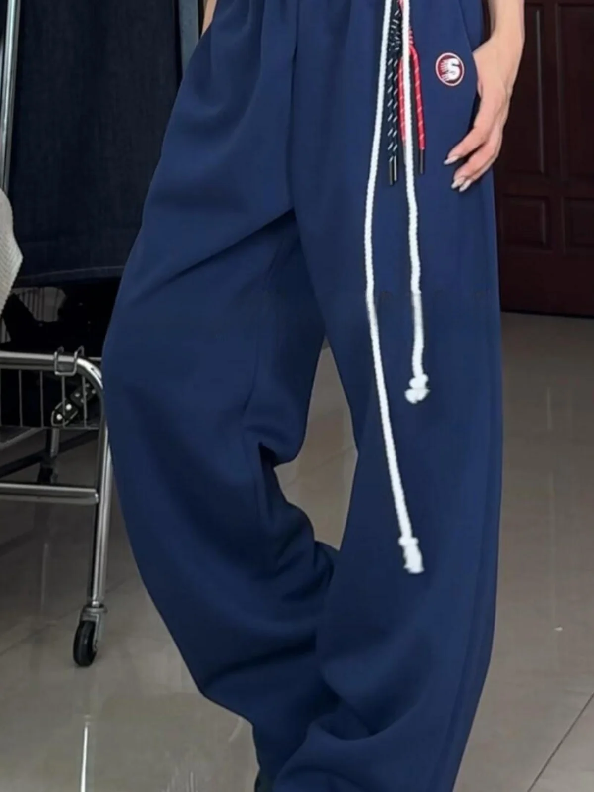 

Американские ретро-спортивные брюки для джазовых и хип-хоп танцев в стиле High Street, прямые, свободные, длинные, для уличных танцев