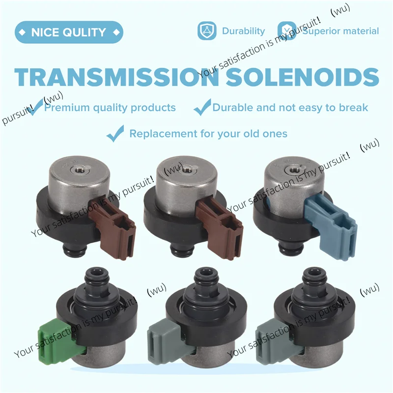 6PCS 4EAT Transmission Solenoids Kit for Subaru Forester 2.5 Outback 31939-AA191 31939AA150 31939AA190
