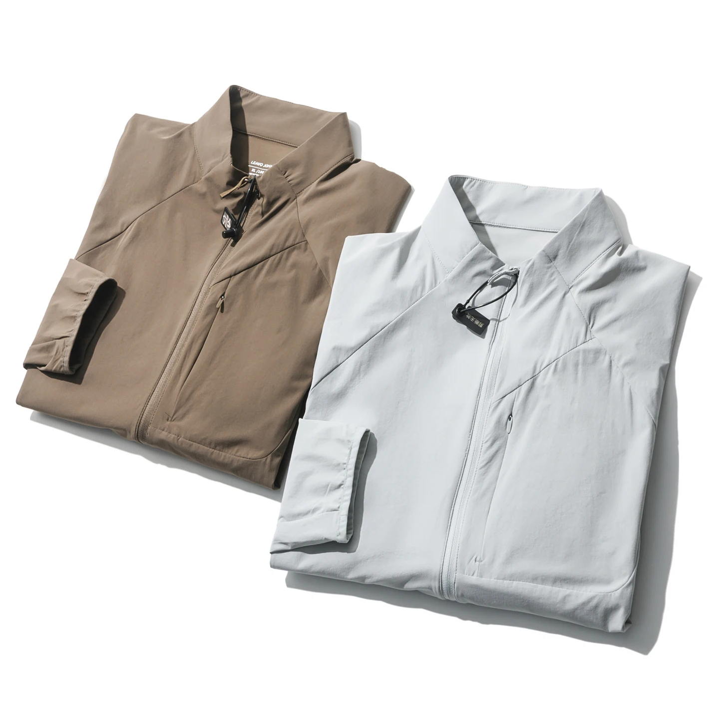 Leavo Johnson Spring Summer Men's High-End Sun Protection Breathable Lightweight Elastic Tear-Resistant Stand Collar Jacket