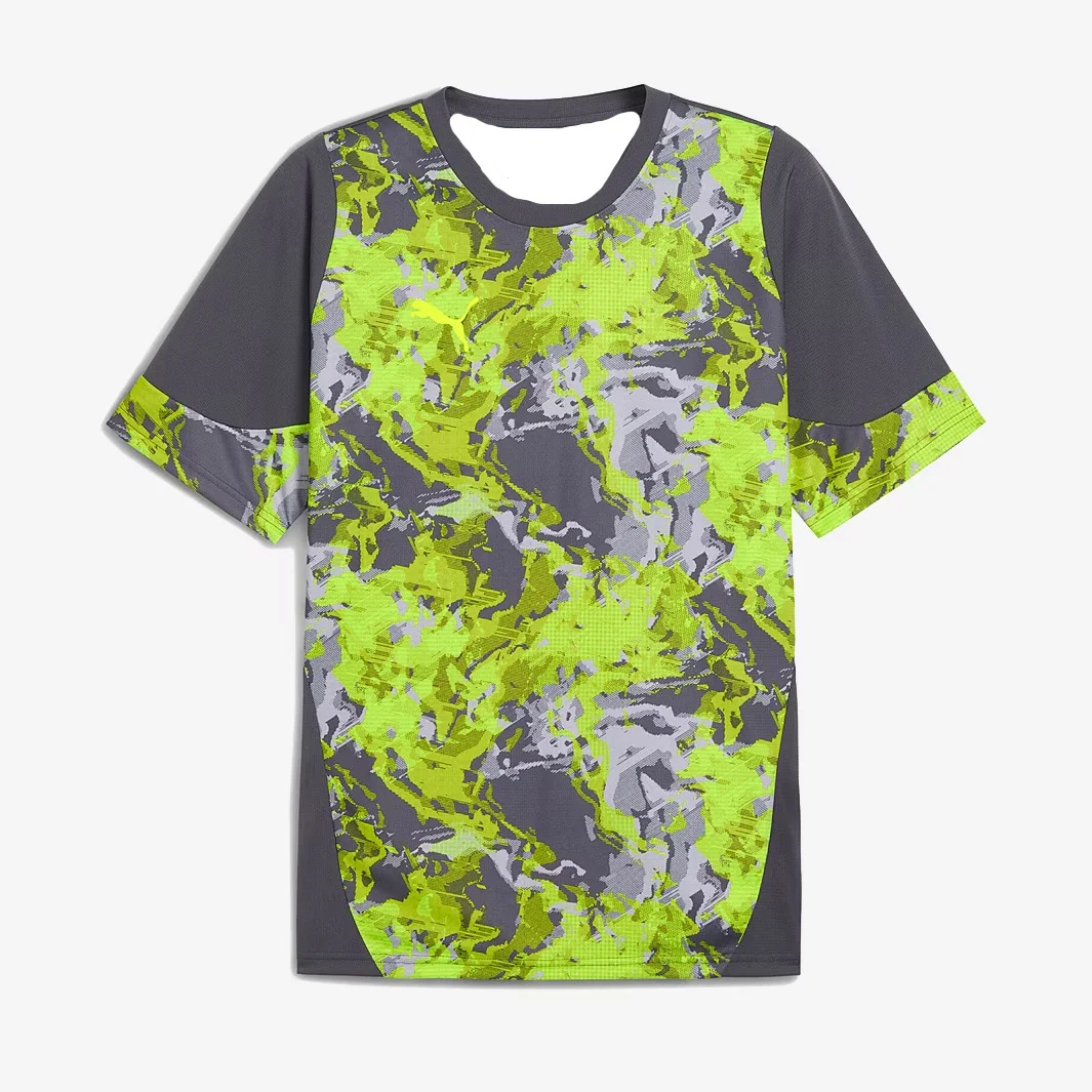 

3D Printed Fast Drying Breathable Motorcycle Training Suit Puma Individual CUP Shirt - Galactic Gray