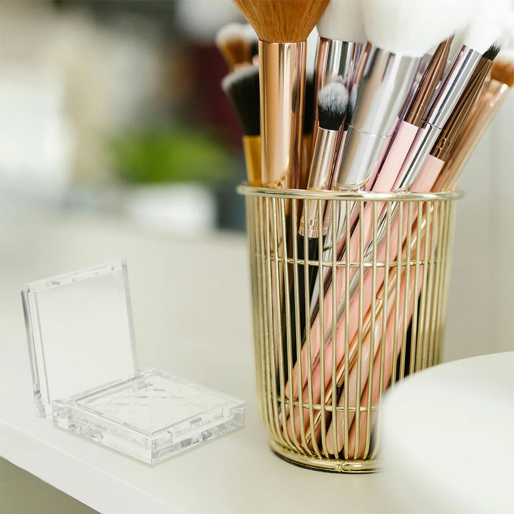 

2Pcs Empty Eyeshadow Palette Plastic Makeup Containers Portable DIY Eye Shadow Box Refillable Lipstick Blush Highlighter