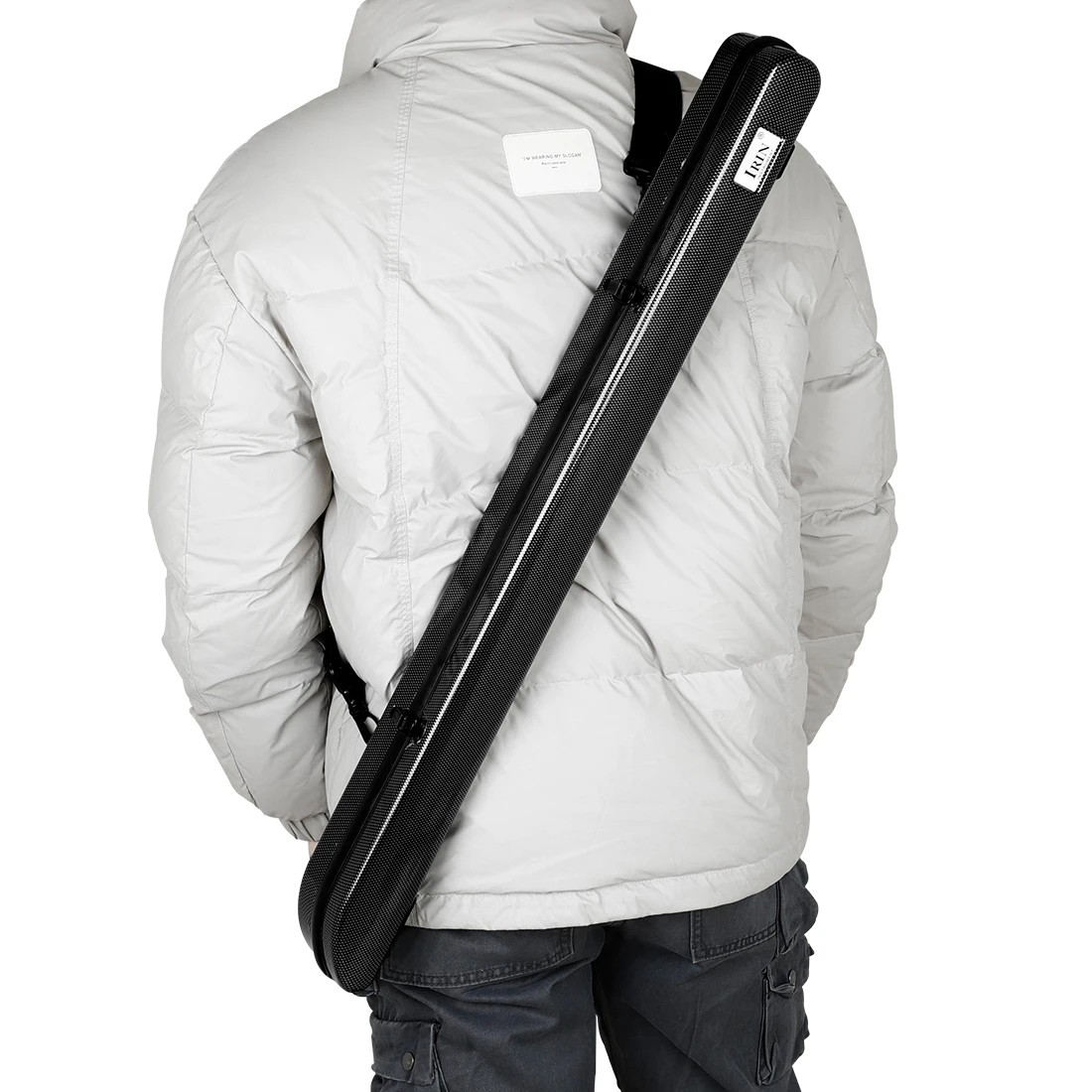 Composite Violin Bow Case Carbon Fiber Bow Case Anti-Crush & Waterproof Design Holds 2 Bows for Violin/Viola/Cello/Double Bass