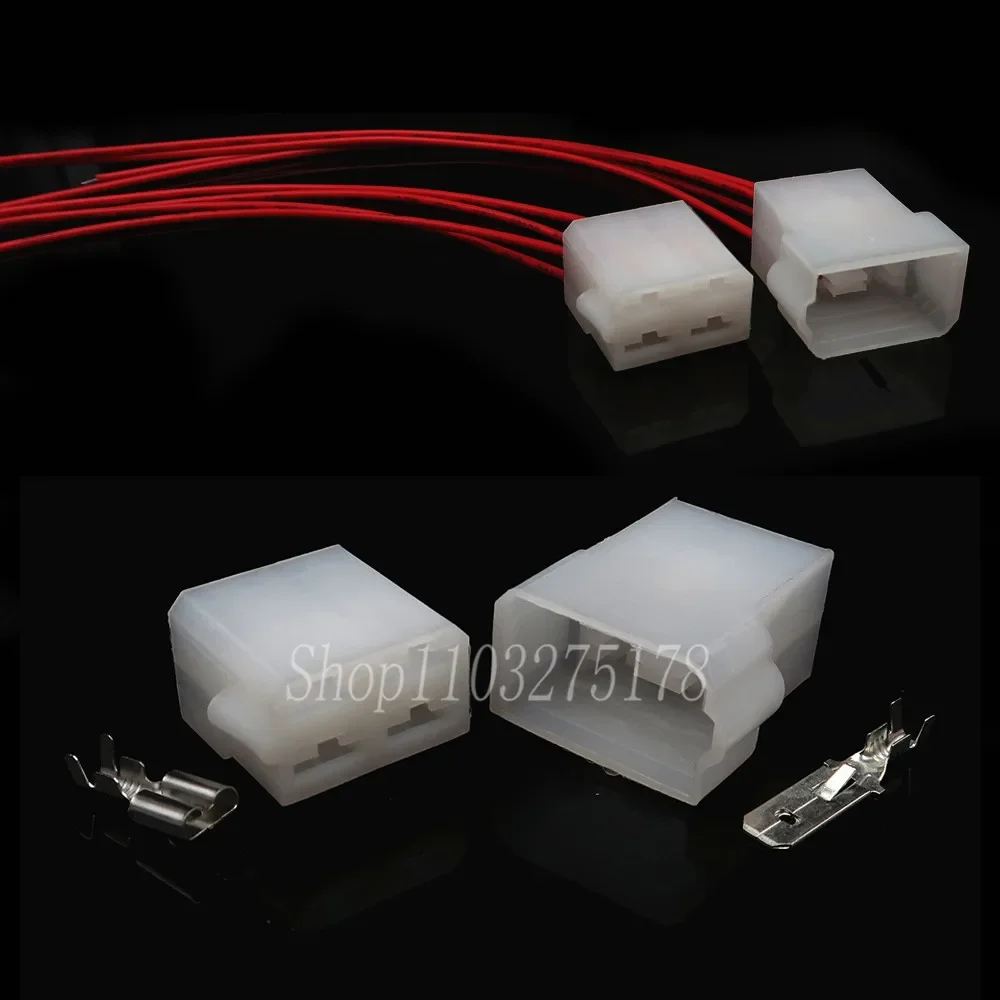 1 Set 4 Pin 180900 180901 White Plastic Oxygen Sensor Connector Automotive Socket With Terminals