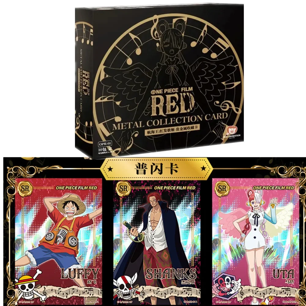 ONE PIECE FILM RED Cards Monkey D. Luffy Akakami no Shankusu Anime Fun Special Package Peripheral Game Collection Cards Gifts