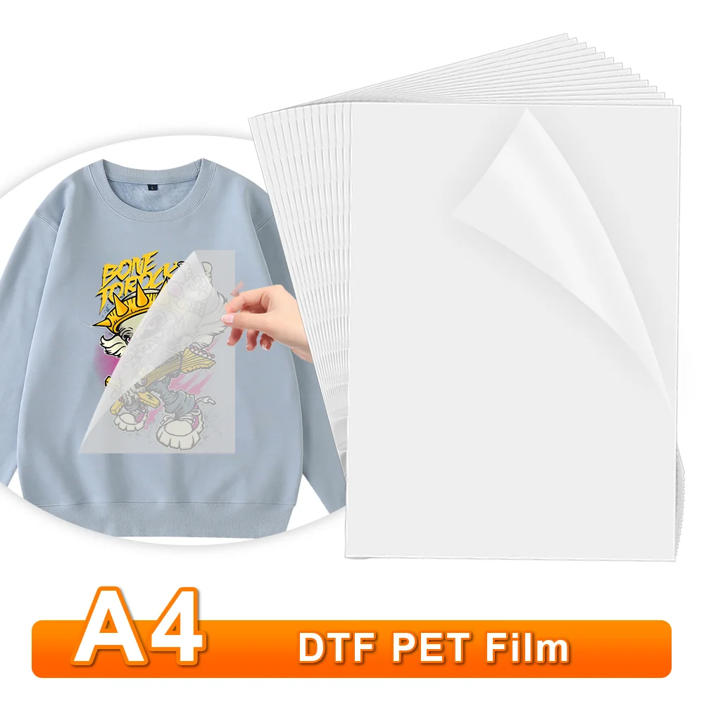 

A4 DTF PET Film DTF Directly Transfer Film For DTF Ink Printing And Transfer For DTF T-shirt Printing Machine A4 DTF PET Film