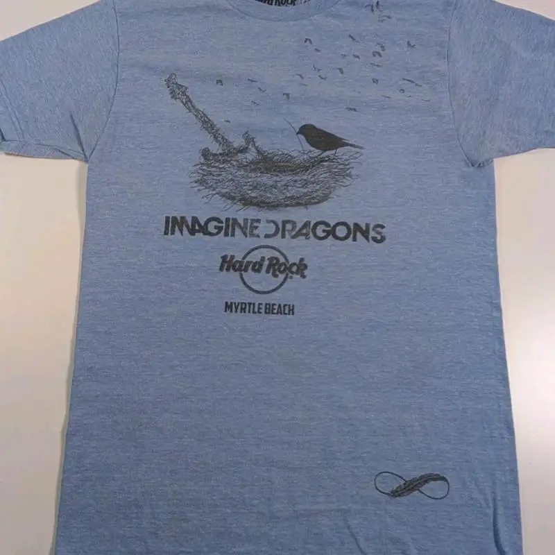 Imagine Dragons Hard Rock Cafe Tour camiseta pequeña Indie Pop electro radiactiva