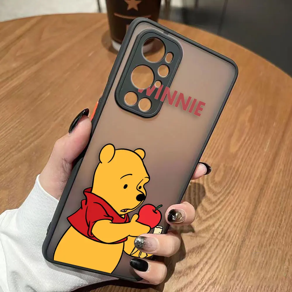 Matte Phone Case for Oneplus 10 9 8T 8 7 7T 6 6T 5 5T PRO NORD CE 2 N10 N100 5G Case Funda Capa Shell Disney\'s Adorable Pooh