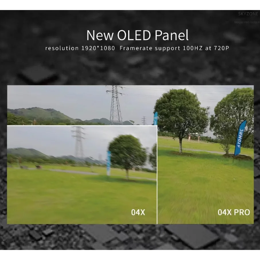 SKYZONE SKY04X PRO 04X V2 Video Glasses Head Tracking OLED Resolution 1920X1080