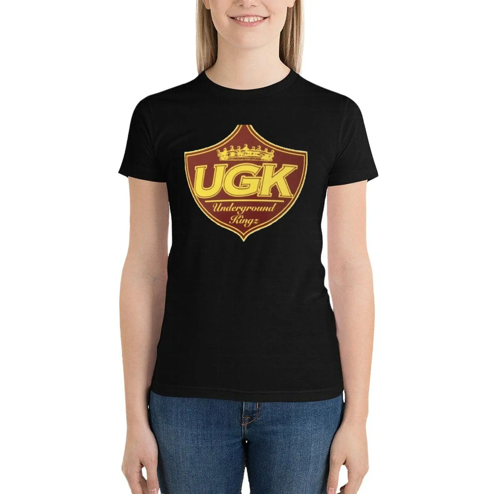 

ugk, underground kingz logo, pimp c Classic T-Shirt lady clothes tops summer tops tshirts woman