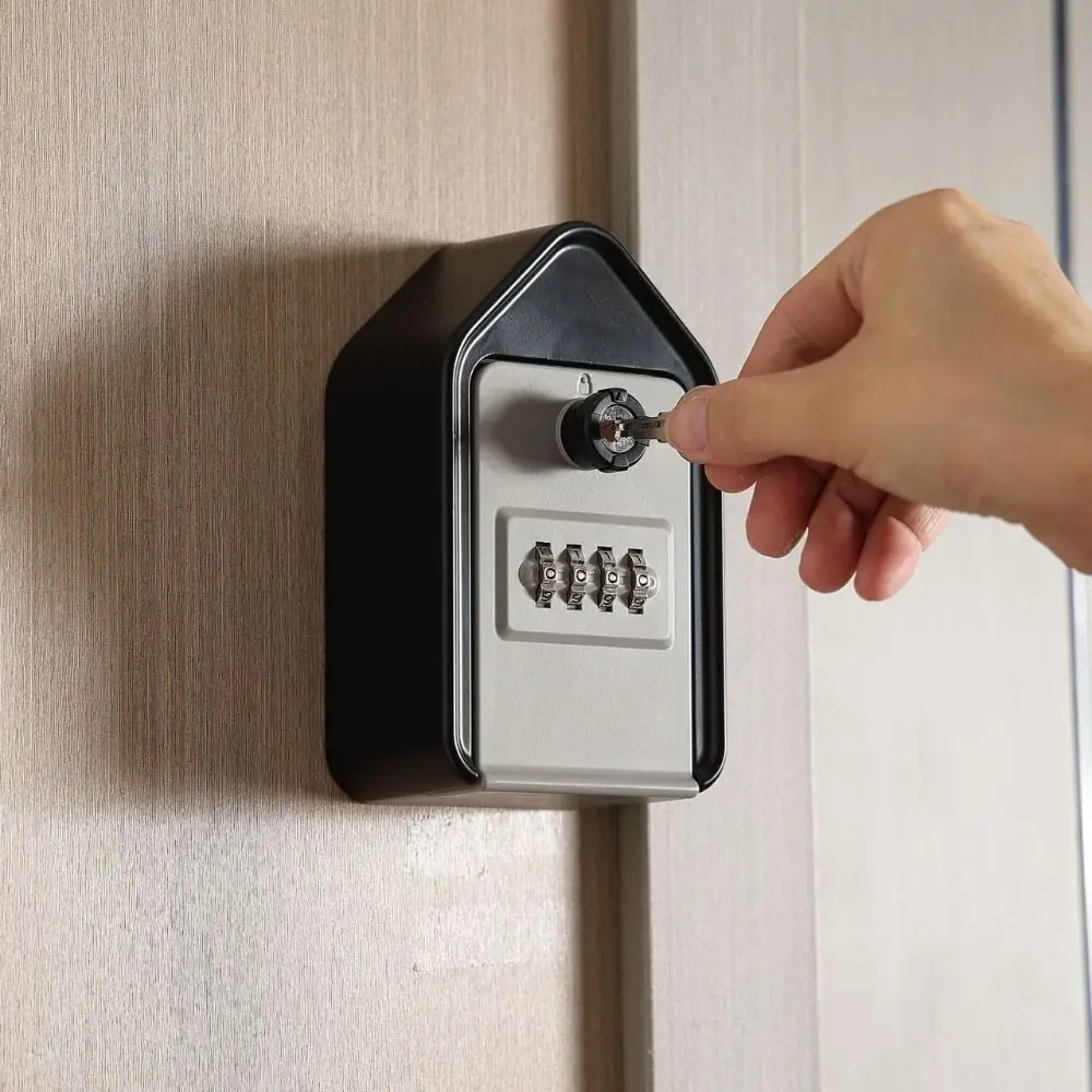 Resettable Combination Key Lock Box Weatherproof Waterproof Combination Lockbox Anti-double Opening High-capacity