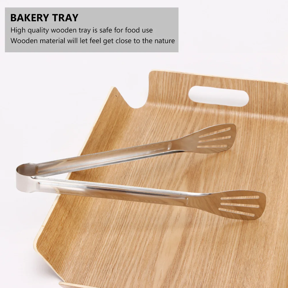 

1Pcs Wooden Bread Tray High Quality Wood Pizza Board Serving Tray for Restaurant Cafe Wooden Pizza Board