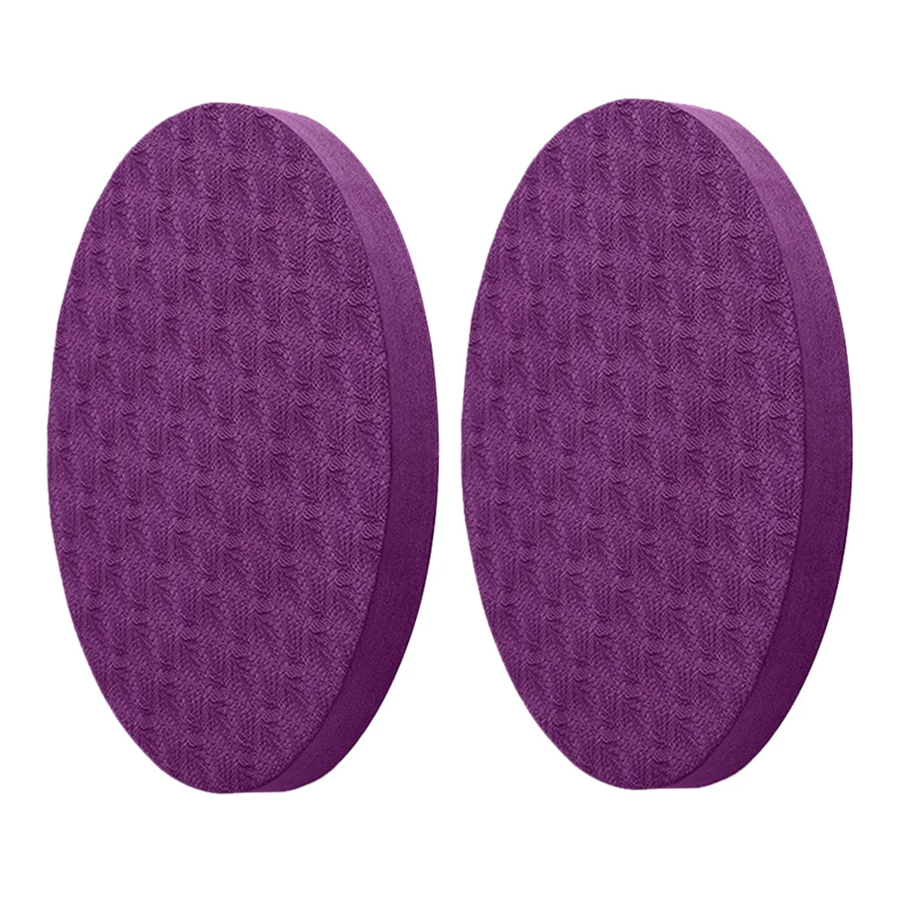 

2 Pcs Yoga Support Cushion Round Balance Pad Anti Skid Thick Multi Function Exercise Pilates Fitness Mat