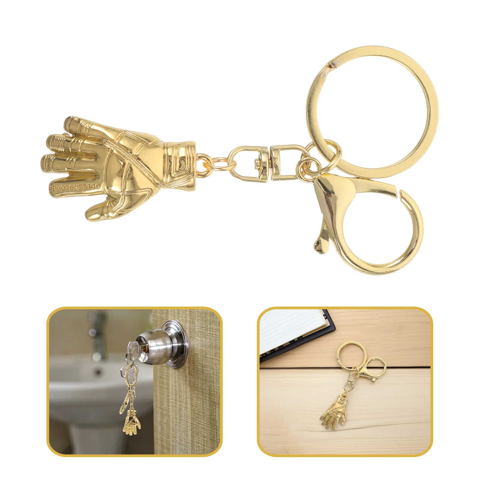 Golden Ball Award Keychain – Premium Metal Soccer Trophy Keyring, Ideal Gift for Football Fans