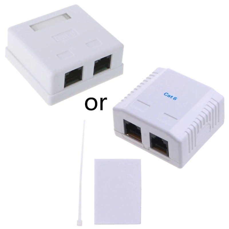 

CAT6 RJ45 Ethernet Keystone Coupler Connector Fem to Fem CAT6 Dual 8P8C Extender Cable Inline Modular Dropship