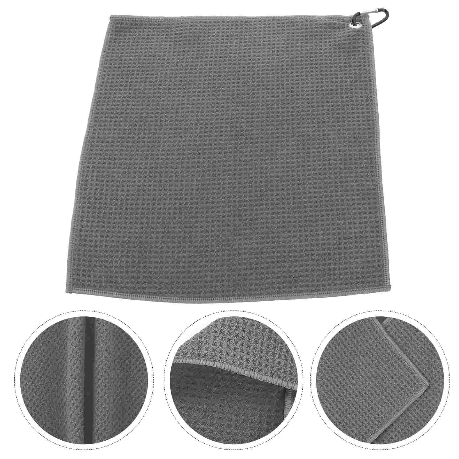 

2 Pcs Golf Towel Portable Golfs Balls Cleaners Golfing Towels Dry Microfiber