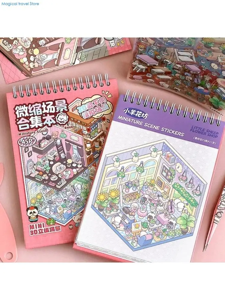 

N2UB 20 в 1 мультипликационная пейзажная наклейка