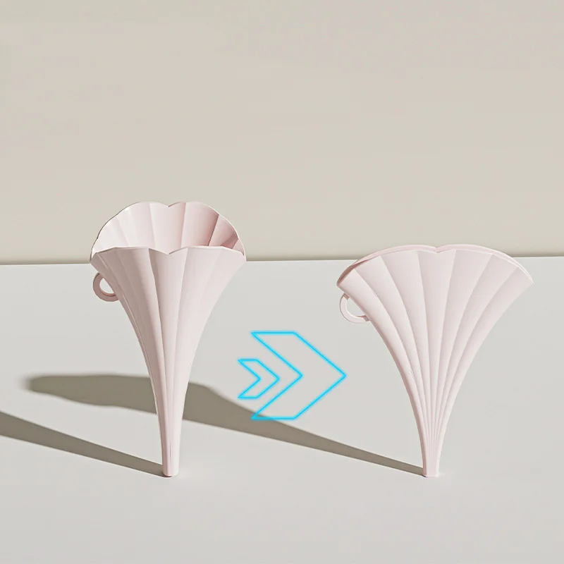 Morning Glory Shape Silicone Funnel Portable Foldable Household Liquid Dispensing Mini Scalable Oil Funnel Kitchen Cooking Tools