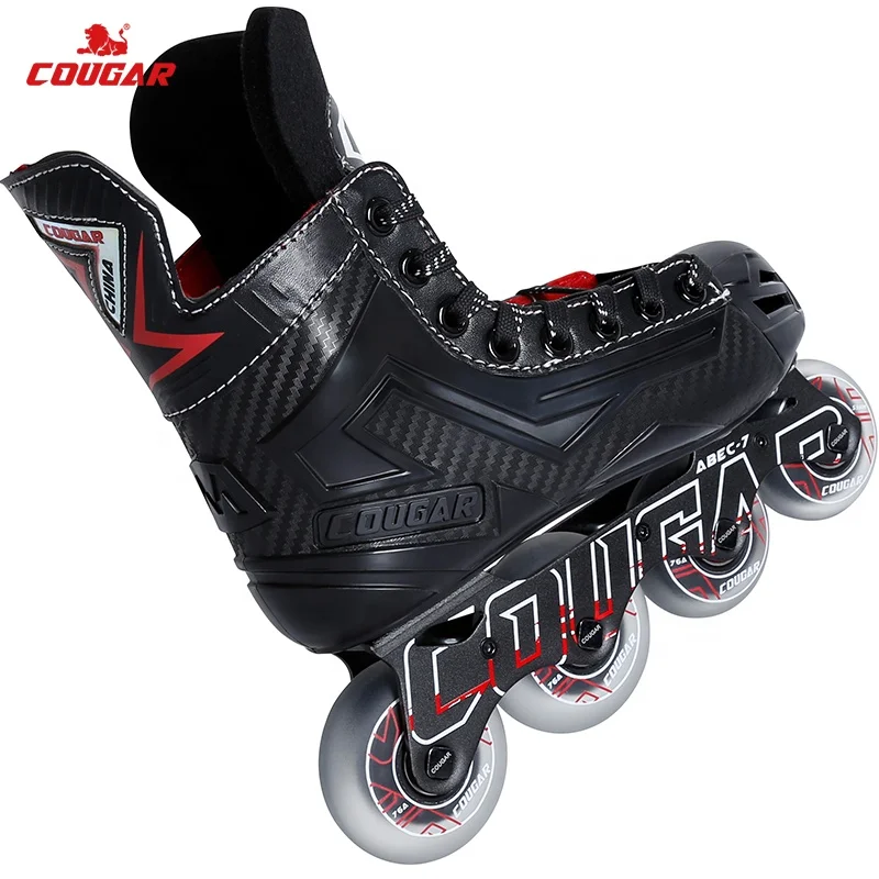 Cougar Field Hockey Inline Roller Skates Shoe For Kids Teens Students Hockey match Team Work Sport