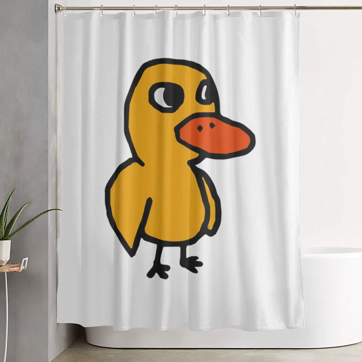 

Занавеска для душа Got Any Grapes - The Duck Song, полиэстеровая, водонепроницаемая, с крючками