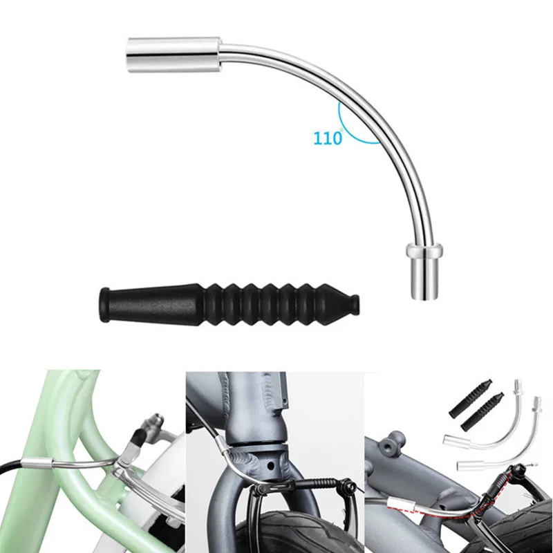 

Алюминиевые направляющие для V-образных тормозов велосипеда, гибкие трубки, резиновые наконечники, шланги, запчасти для велосипедов, аксессуары для MTB