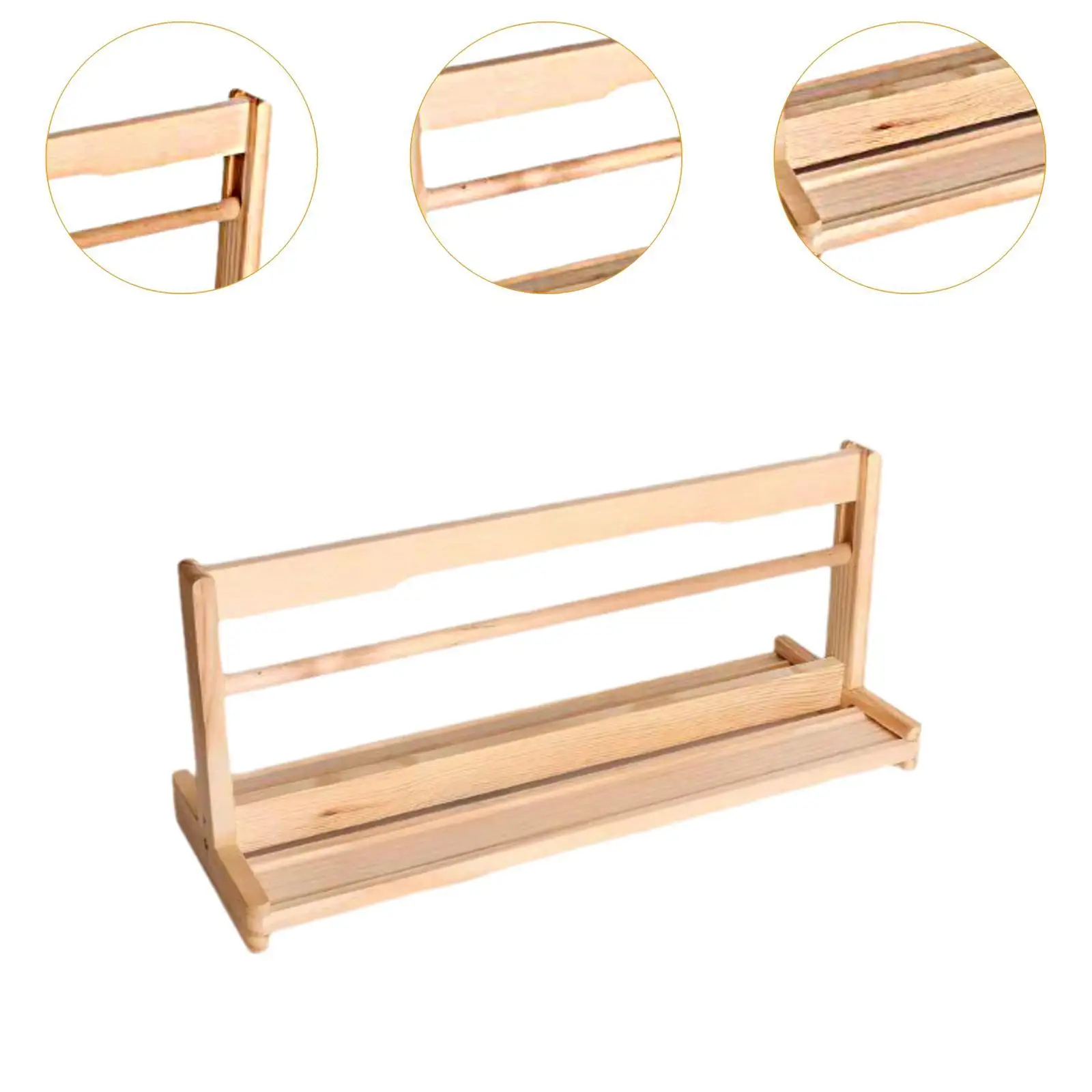 Tabletop Paper Roll Dispenser Craft Sturdy Roll Painting Stand Storage Paper Wooden Scroll, Paper Roll Holder Desktop Easel