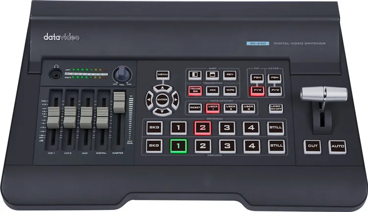 Datavideo SE-650 7-Channel Video Switcher 4 Into 3-out High-definition Switcher 4-Way Video Directed HD MI/SDI Input Output