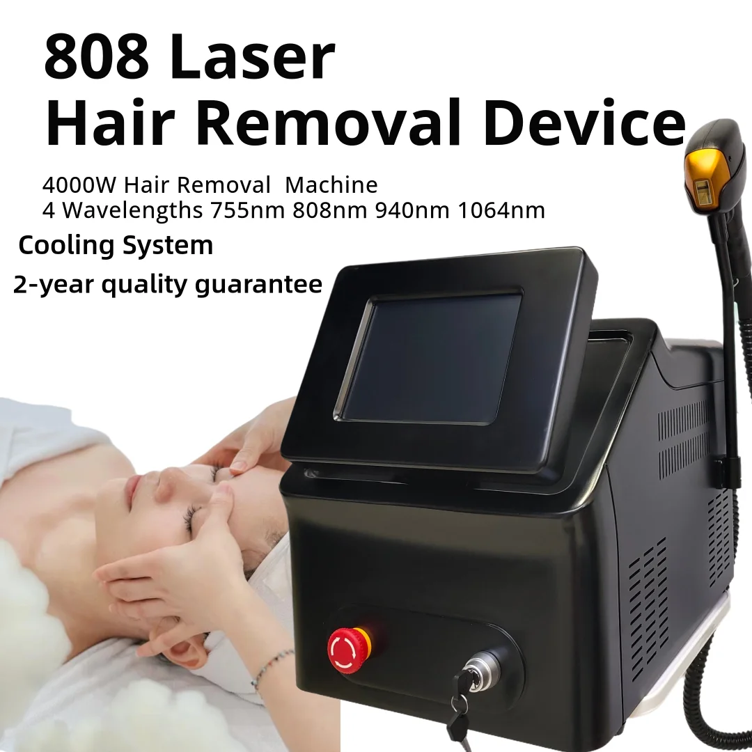 Professional-grade Diode Laser Hair Removal Painless Permanent Hair Removal  755nm  808nm 940nm 1064nm Wavelength Function