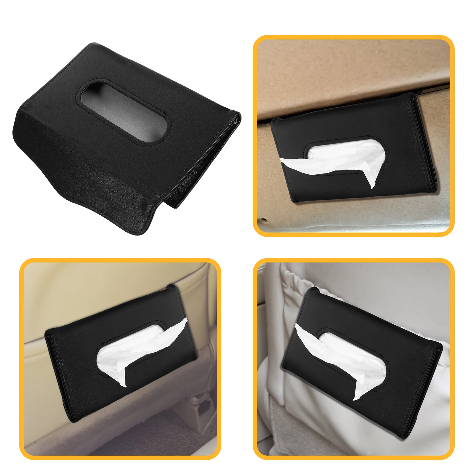 

Tissue Napkin Holder Car Visor Auto Supplies Foldable Napkin Dispenser Storage Car Tissue Box Holder Solution