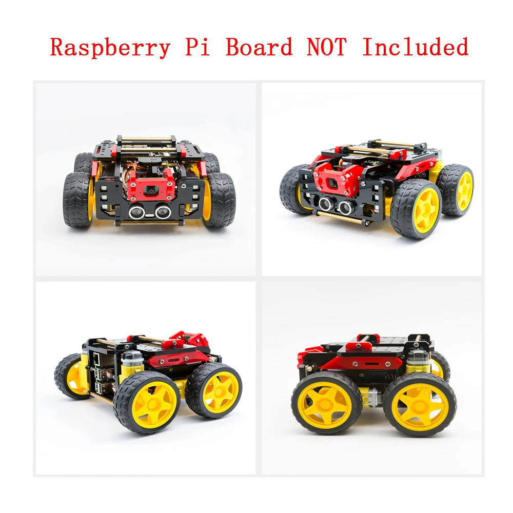 

Adeept AWR 4WD WiFi Smart Robot Car Kit for Raspberry Pi, DIY Robot Kit for Kids and Adults(Raspberry Pi Board NOT Included)