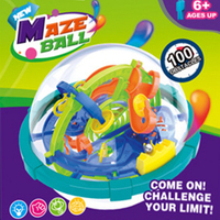 100 Steps 12cm Intellect 3D Maze Perplexus Magnetic Ball Barriers Marble Puzzle Amaze Game IQ Balance Educational Toys For Kids