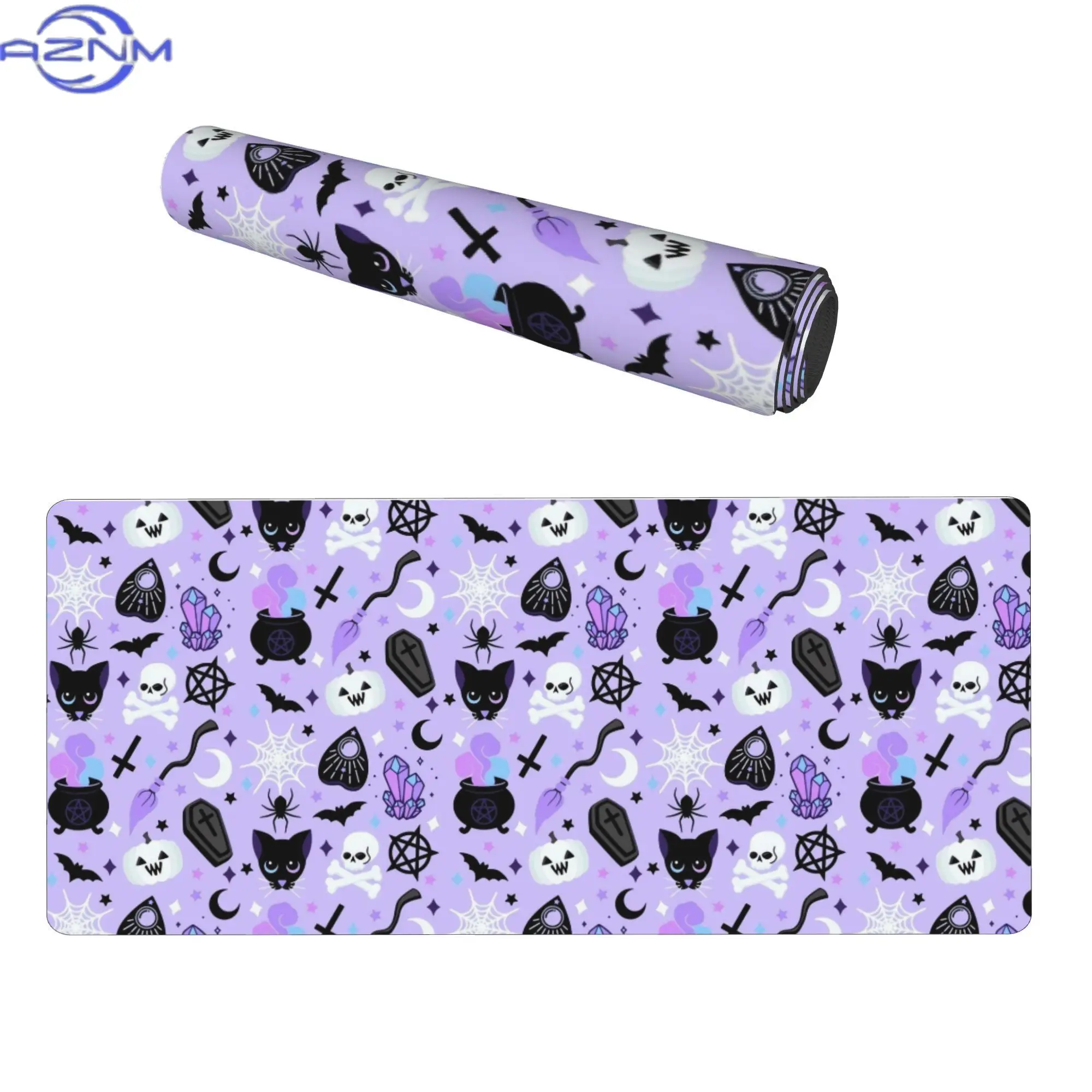 Adorable Witch-Themed Large Desk Mat Enhances Your Gaming And Streaming Area with a Striking Look. for Halloween