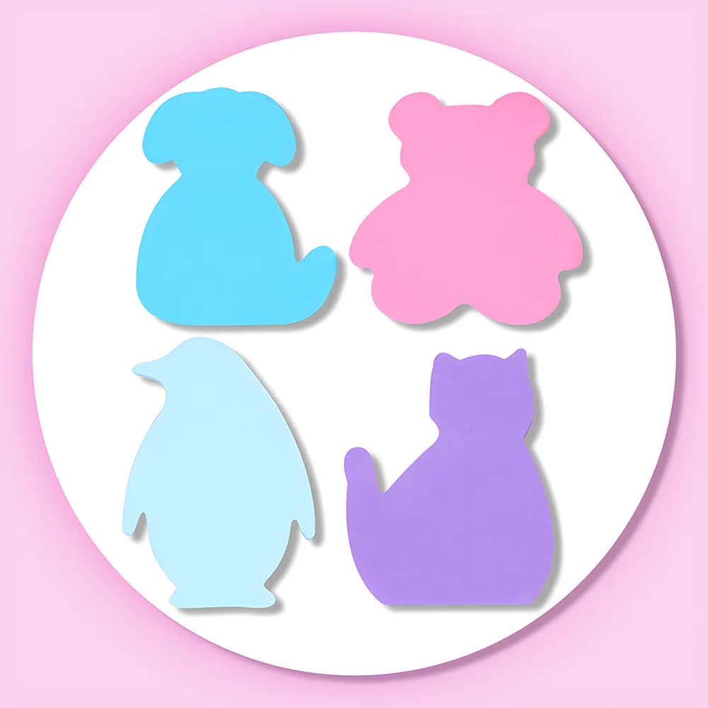 Cartoon Animal Cute Kawaii Sticky Notes Cat Dog Cow Bear Memo Pads Post Notepad Girl Children Fun Stationery Index Tab Bookmarks