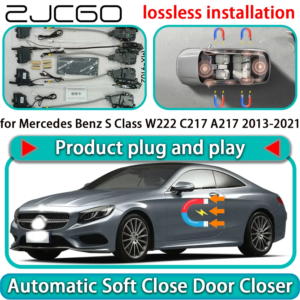 

for Mercedes Benz S Class W222 C217 A217 2013-2021 OEM Auto Pull Soft Close Door Kit Power Latch Door Catch Soft Closing Assist