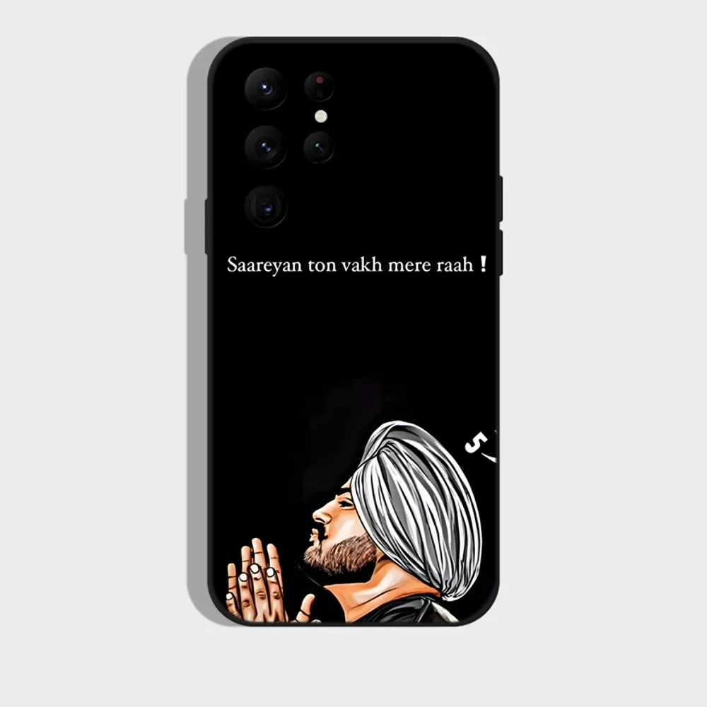 Sidhu Moose Wala Cool Phone Case For Samsung S24,S22 Ultra,S20,S30 plus,S22 plus,S23,S30 ultra 5G Silicone Cover