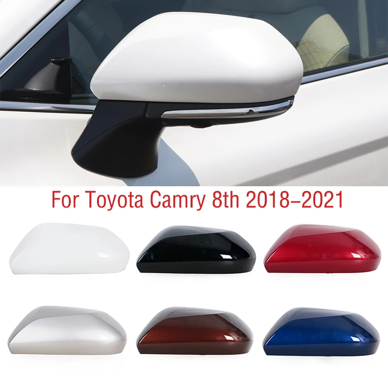 For Toyota Camry V70 8th 2018 2019 2020 2021 Car Wing Door Side Mirror Cap Shell House Outside Rearview Mirror Cover Lid