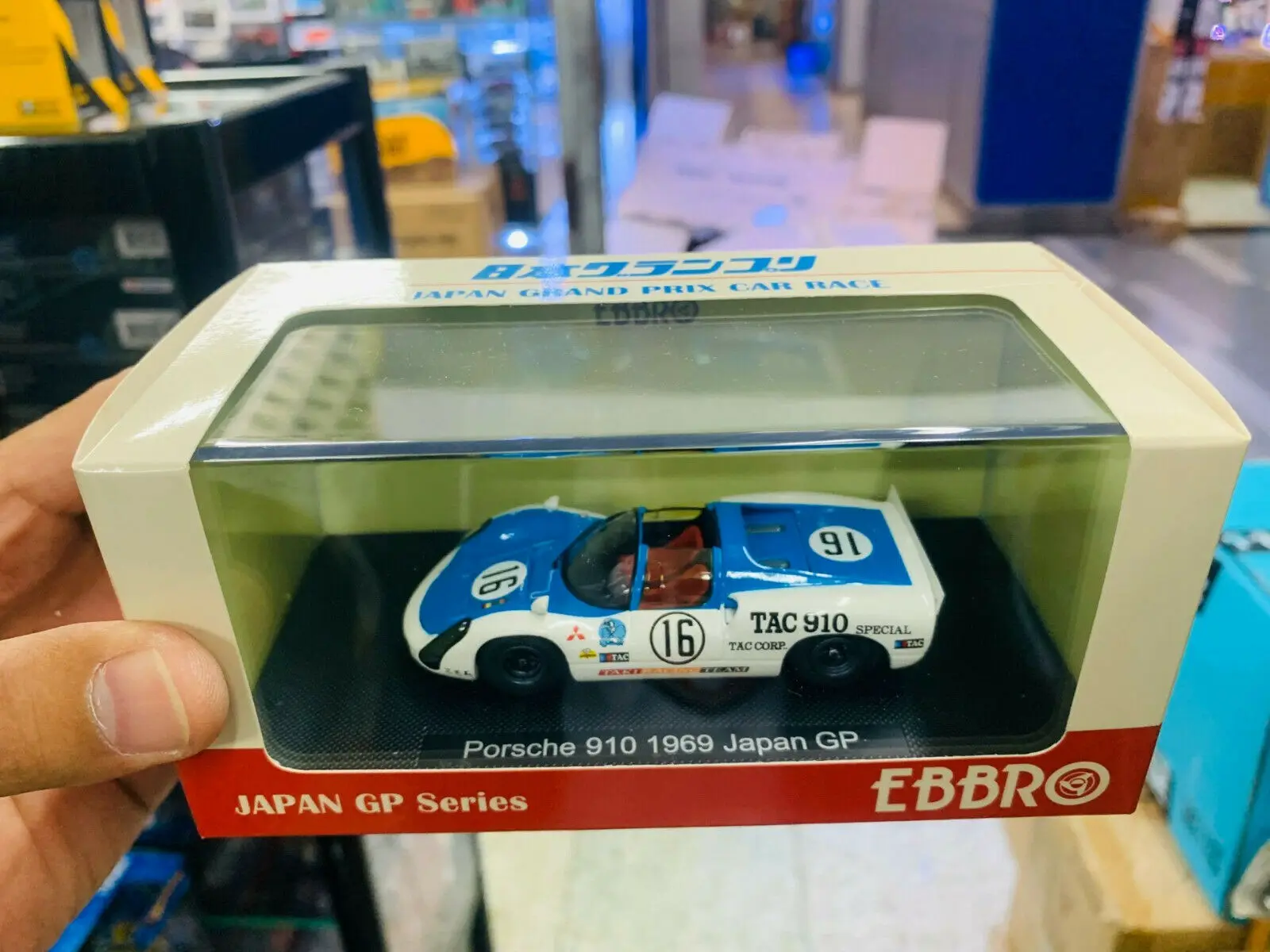 Ebbro 1/43 Escala DieCast Modelo Carro 910 1969 Japão GP Novo na Caixa Original