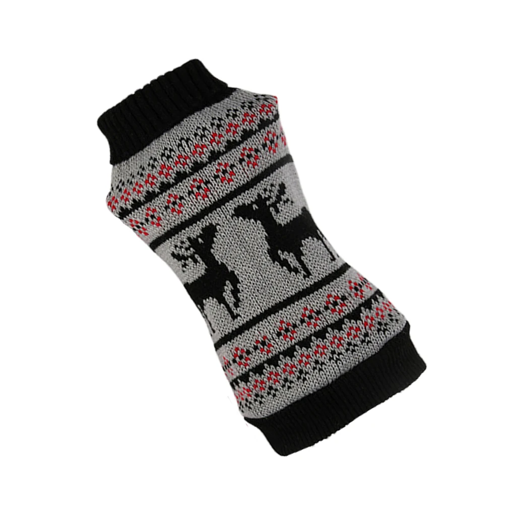 

Pet Sweater Dog Holiday Warm Small Plaid Party Clothes Costume Autumn and Winter