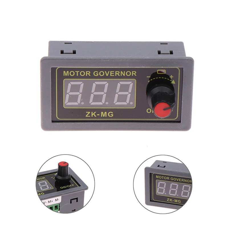 Controlador de motor PWM Velocidade ajustável Display digital Codificador Relação de trabalho Frequência MAX 15A ZK-MG