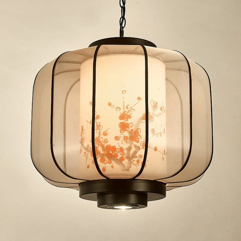 

Hamei Zen hand-painted round chandelier